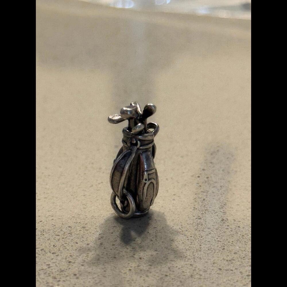 Retired & RARE James Avery 3D Golf Bag Charm
